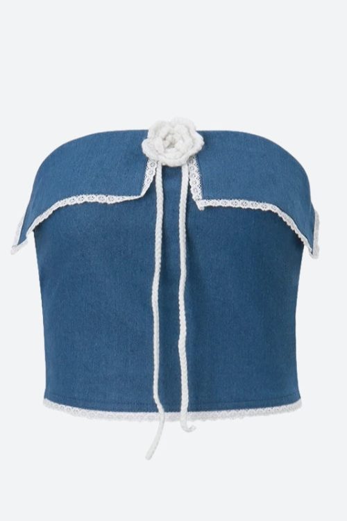 lace-trim-denim-tube-top-3