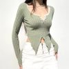 lace-trim-slit-plush-top-1