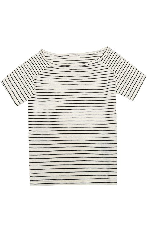 White Slanted Shoulder Fitted Top