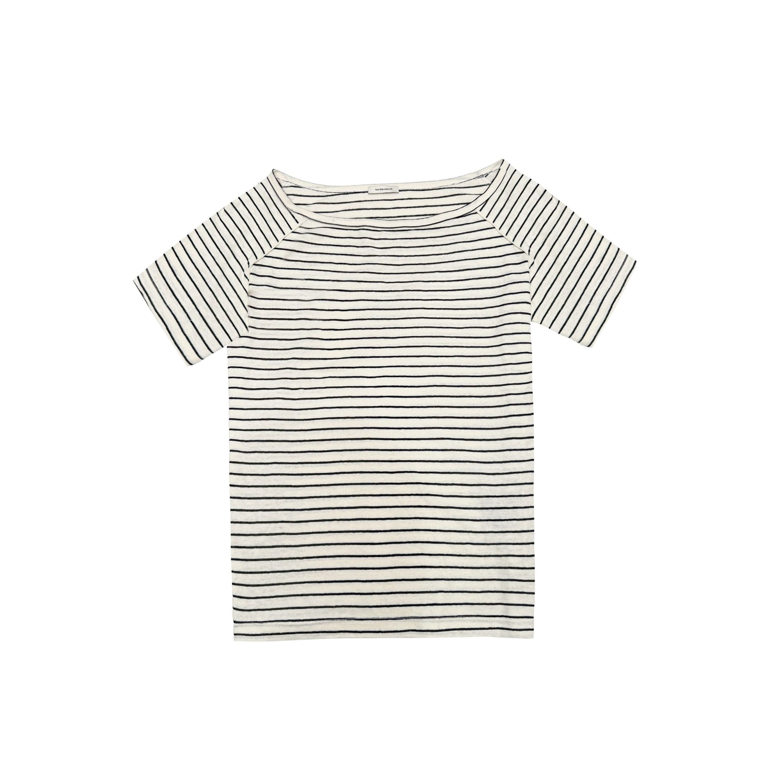black-white-striped-slanted-shoulder-womens-hemp-cotton-off-shoulder-t-shirts-11 White Slanted Shoulder Fitted Top