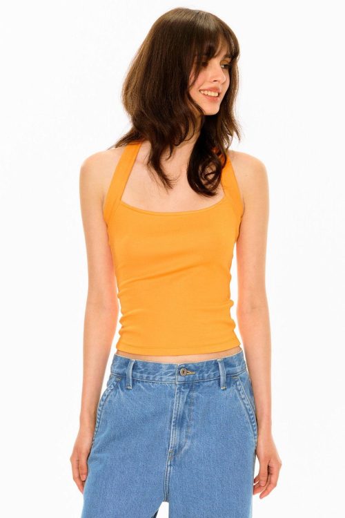 White Slanted Shoulder Fitted Top