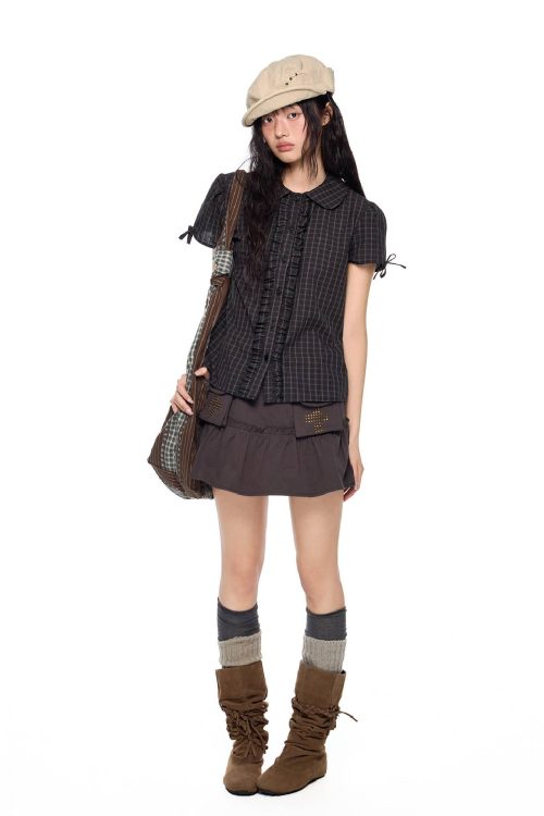 plaid-bow-sleeve-blouse-5