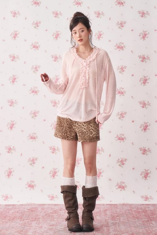 ruffle-drawstring-sheer-knit-sun-protective-long-sleeve-top-3