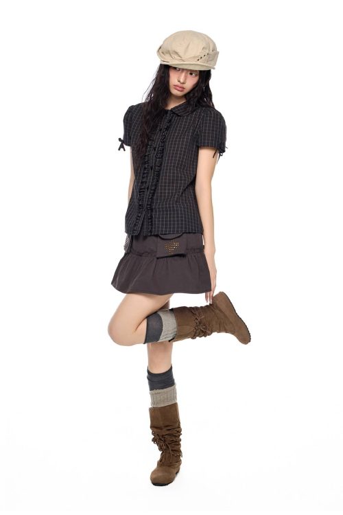 plaid-bow-sleeve-blouse-4
