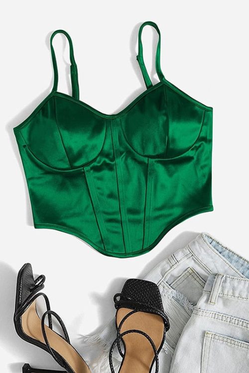 emerald-green-bustier-satin-top-3