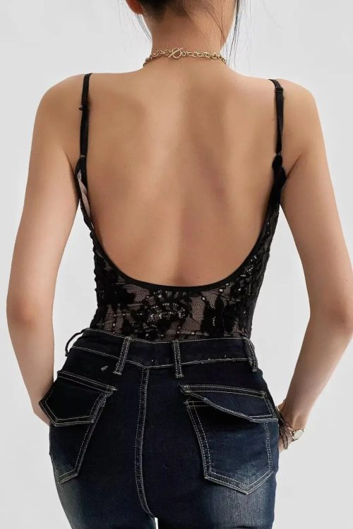 Sheer Lace Bodysuit