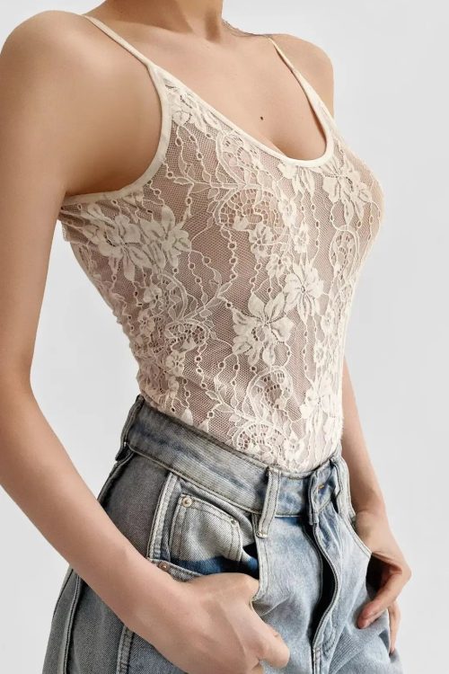 Sheer Lace Bodysuit