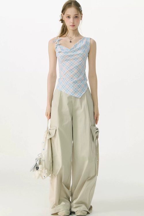 sweetness-blue-plaid-bowknot-tank-top-9