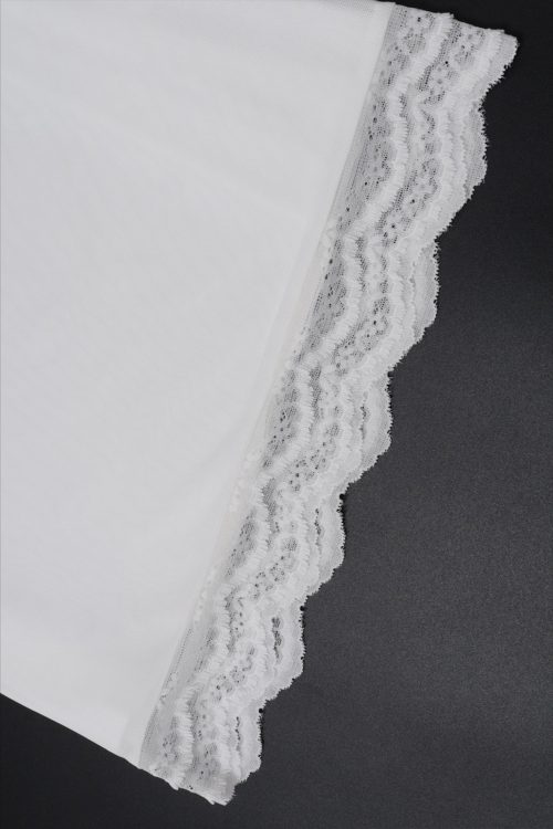 Sexy Lace Trim Tie Back Slim Skirt Set