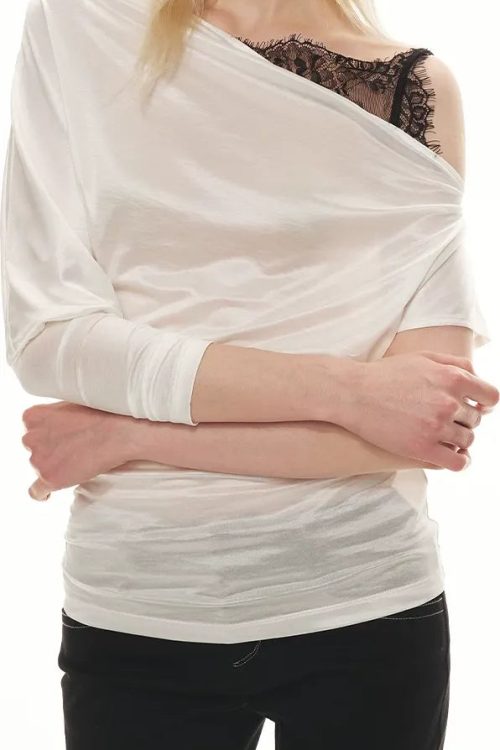 silky-satin-texture-asymmetric-off-shoulder-lace-trim-t-shirt-6