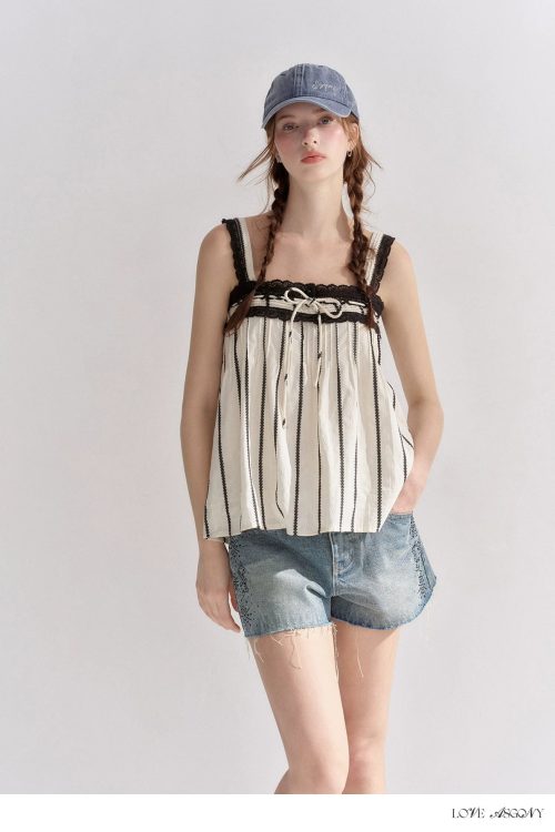 striped-lace-trim-tie-front-camisole-3