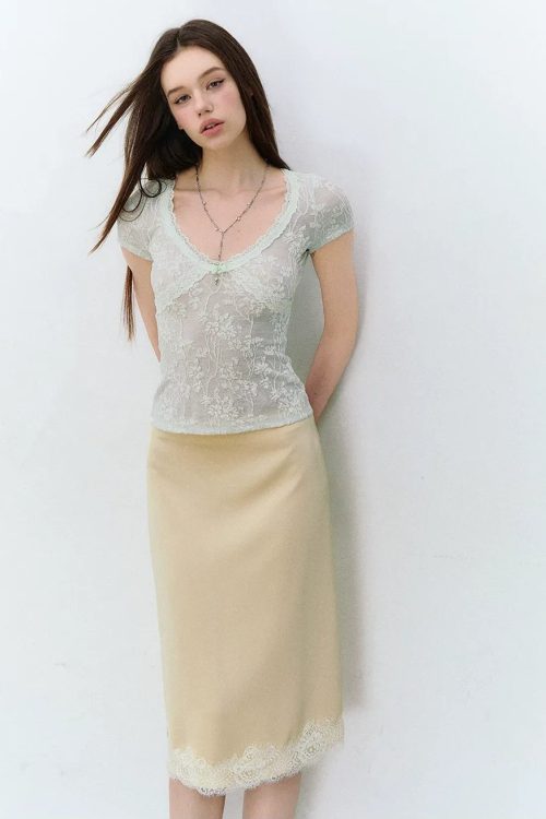lace-trim-jacquard-v-neck-slim-t-shirt-9