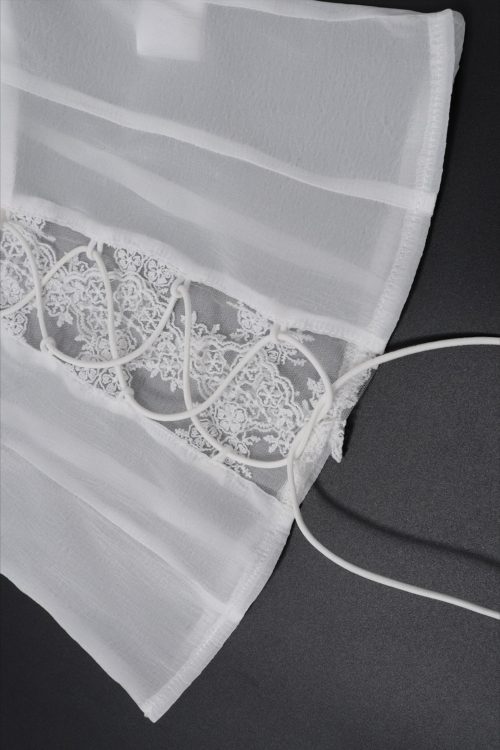 Sexy Lace Trim Tie Back Slim Skirt Set