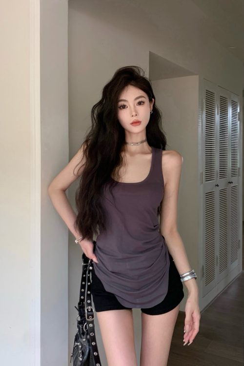 mendi-solid-color-mid-length-u-neck-racer-vest-camisole-7