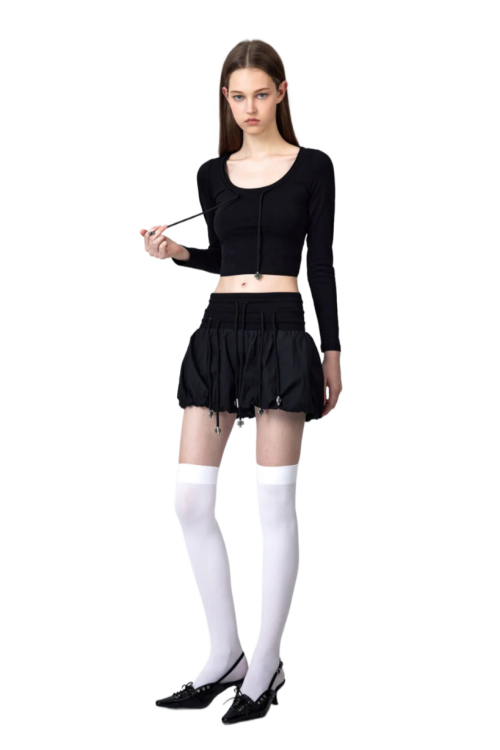 yj1ngzyzj-bow-low-cut-long-sleeved-top-2