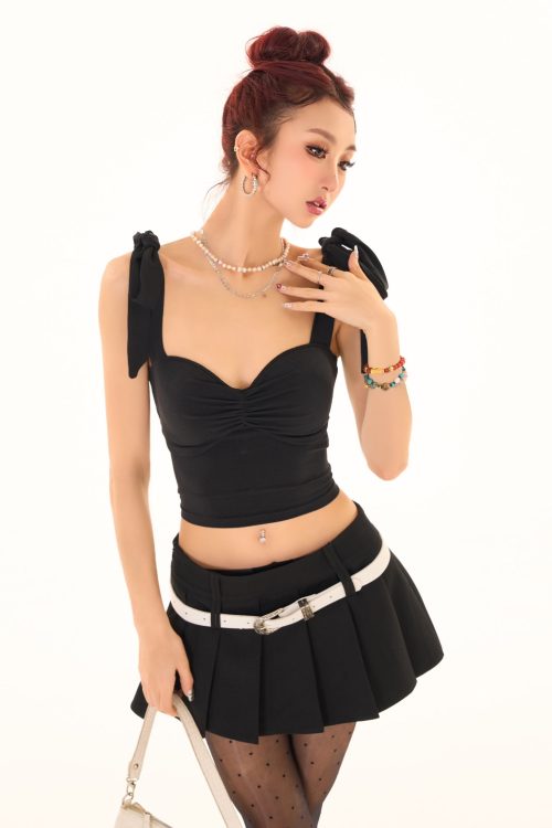 nora-solid-color-black-ribbon-tie-strap-slim-backless-cut-out-design-top-2