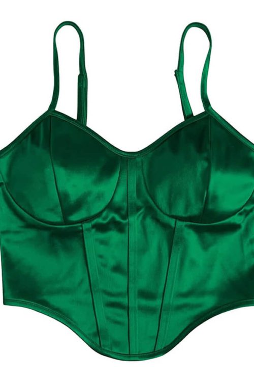 emerald-green-bustier-satin-top-2