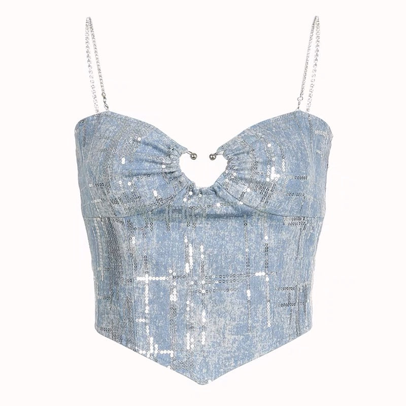 shelly-icy-blue-silver-spaghetti-strap-slim-camisole-cropped-top-2 shelly-icy-blue-silver-spaghetti-strap-slim-camisole-cropped-top-2
