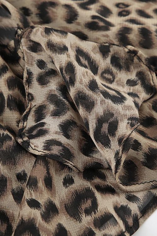 Leopard Halter Cami Top for Summer Outfits