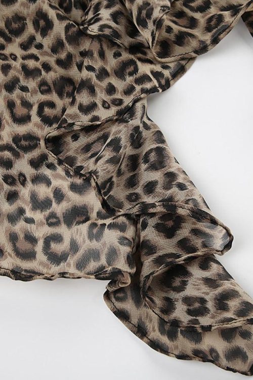 Leopard Halter Cami Top for Summer Outfits