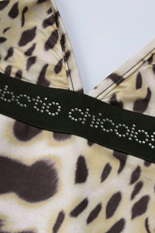 Leopard Halter Cami Top for Summer Outfits
