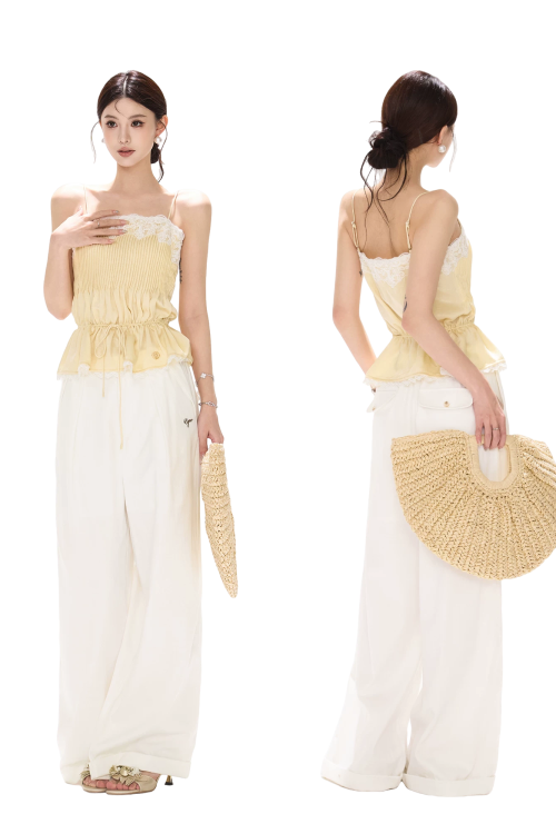 south-france-holiday-lace-trim-waist-cinched-camisole-3