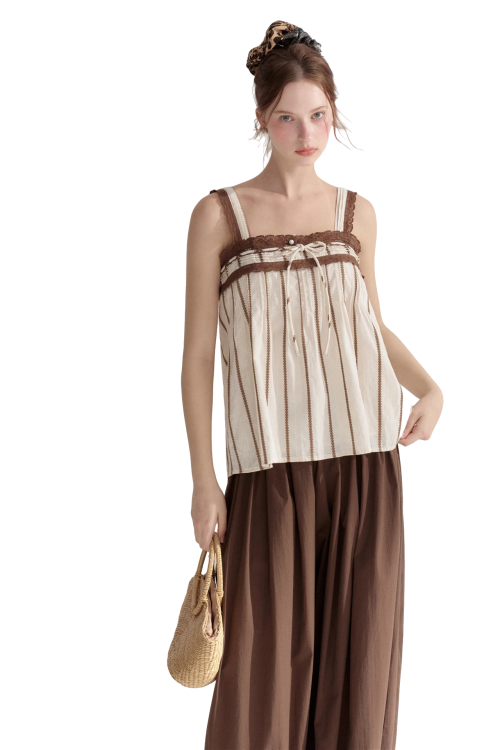 striped-lace-trim-tie-front-camisole-2