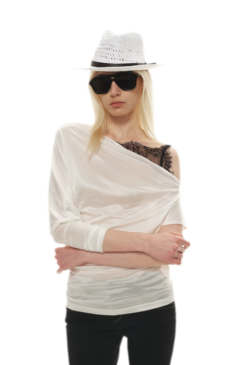 silky-satin-texture-asymmetric-off-shoulder-lace-trim-t-shirt-1