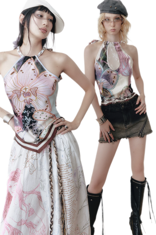 reversible-satin-halter-top-with-colorblock-weave-3