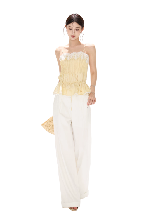 south-france-holiday-lace-trim-waist-cinched-camisole-2