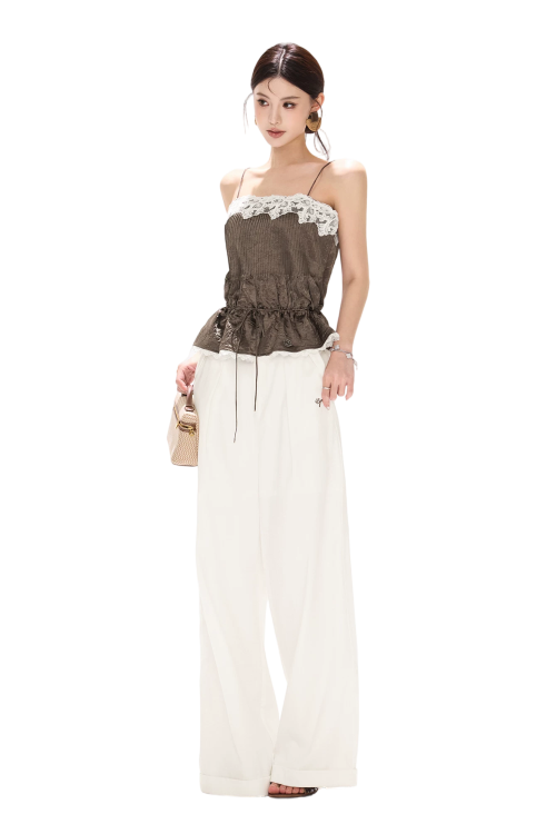 south-france-holiday-contrast-lace-trim-ruffle-camisole-5
