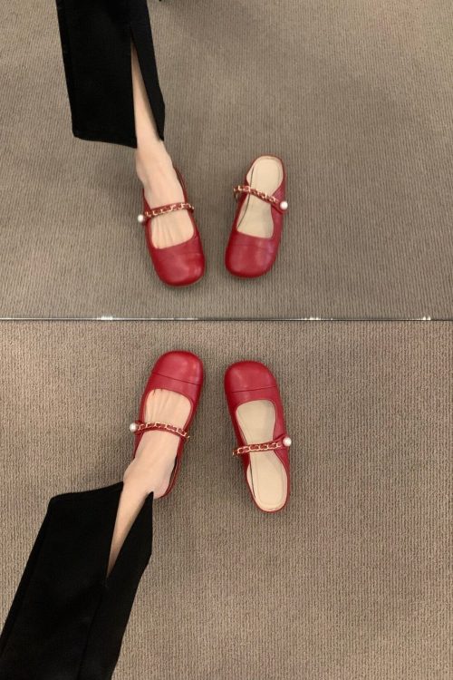Mary Jane Shoes for Women - Strap Flat Shoes for mary jane shoes women