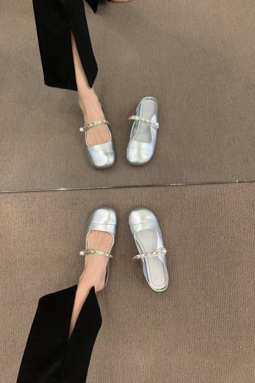 Mary Jane Shoes for Women - Strap Flat Shoes for mary jane shoes women