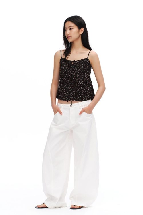 tropical-floral-textured-halter-backless-womens-polyester-camisoles-3