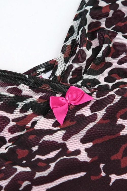Leopard Halter Cami Top for Summer Outfits
