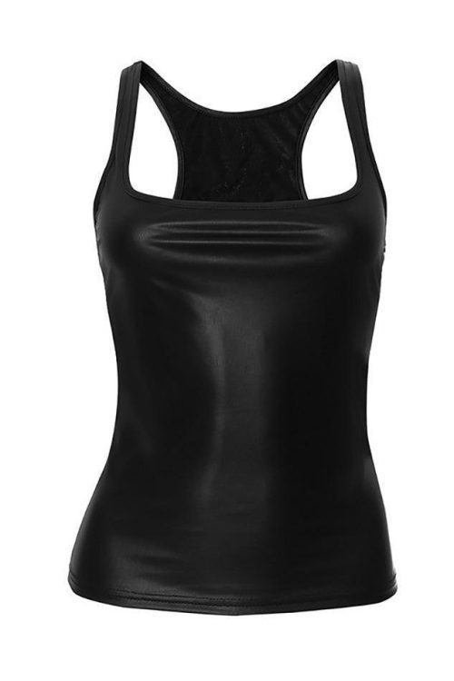 Plain Square Neck Casual Tank Top