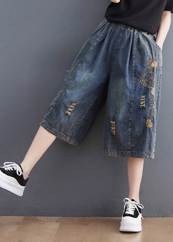 plus-size-blue-embroidered-hole-crop-jeans-outfit-ideas-crop-pants-68179 Plus Size Blue Embroidered Hole Crop Jeans Outfit Ideas Crop Pants for Plus Size Blue Embroidered Hole Crop Jeans outfit ideas
