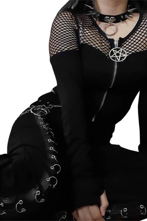 gothic-pentagram-zipper-mesh-tee-8