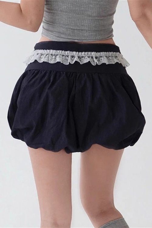 Ruffle Lace Stripe Drawstring Shorts Outfit Ideas Shorts for Ruffle Lace Stripe Drawstring Shorts outfit ideas