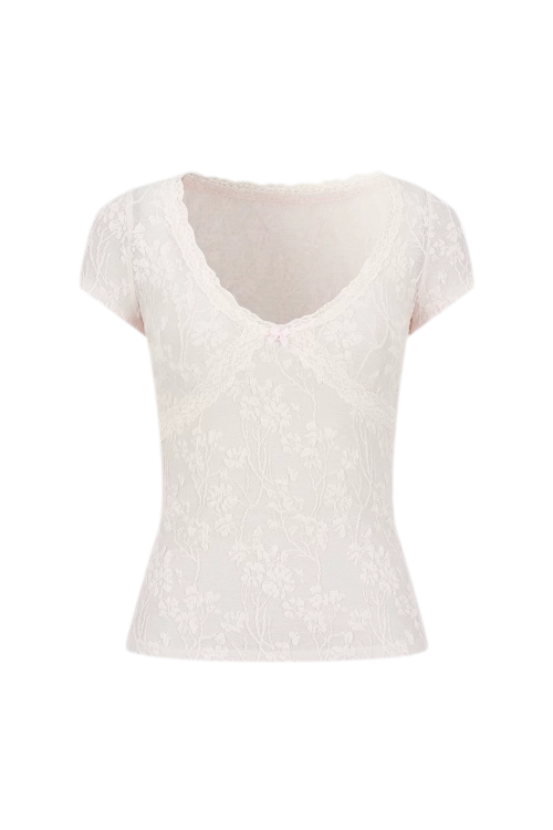 lace-trim-jacquard-v-neck-slim-t-shirt-13