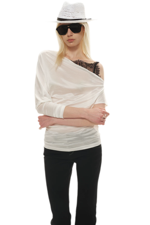 silky-satin-texture-asymmetric-off-shoulder-lace-trim-t-shirt-19