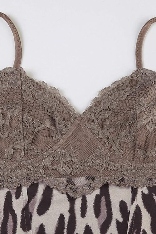 Leopard Halter Cami Top for Summer Outfits