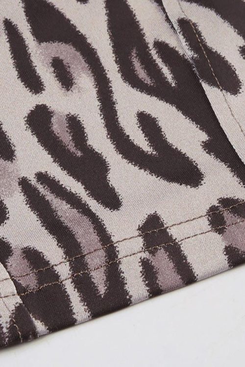 Leopard Halter Cami Top for Summer Outfits