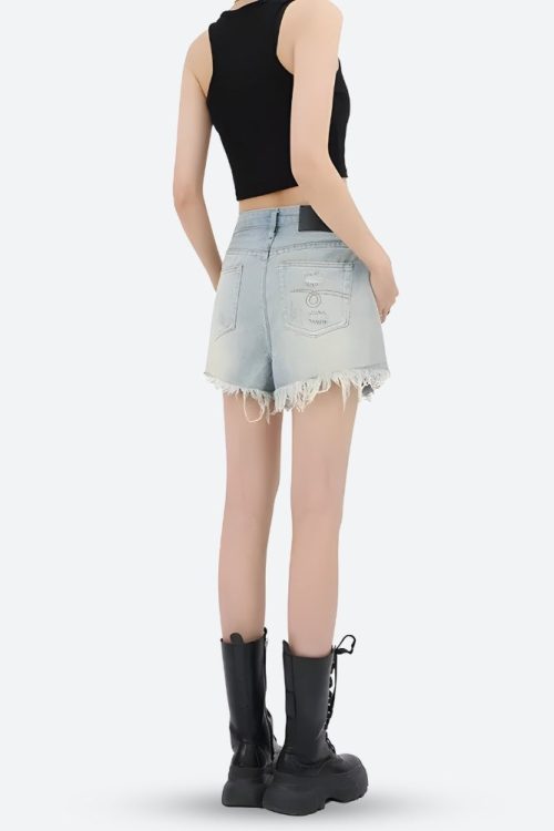 Wide Leg Ripped Denim Shorts Outfit Ideas Shorts for Wide Leg Ripped Denim Shorts outfit ideas