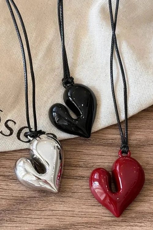 Abstract Heart Necklace Outfit Ideas Necklace for Abstract Heart Necklace outfit ideas