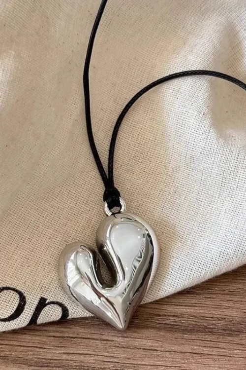 Abstract Heart Necklace Outfit Ideas Necklace for Abstract Heart Necklace outfit ideas