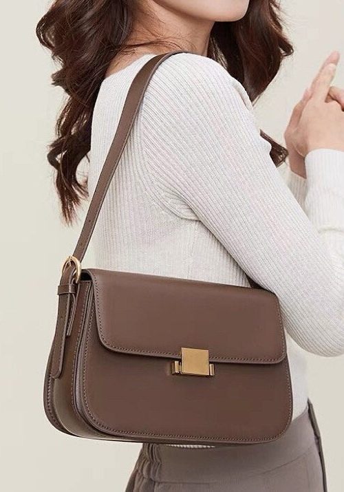 Barrel Bag for Women - Elongated 90s Shoulder Bag for barrel bag women