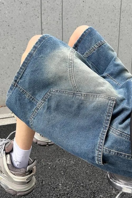 Black Baggy Longline Jorts for Black Baggy Longline Jorts