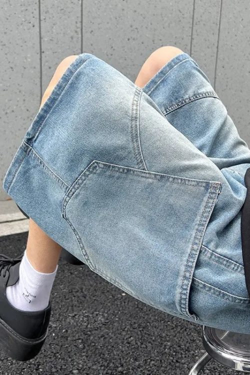 Black Baggy Longline Jorts for Black Baggy Longline Jorts