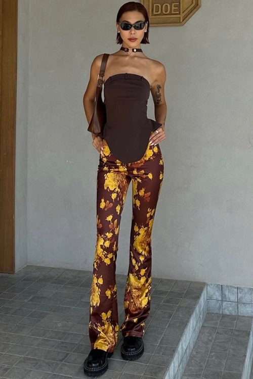 Chocolate Brown Satin Slip Skirt for Romantic Outfits for chocolate brown slip skirt